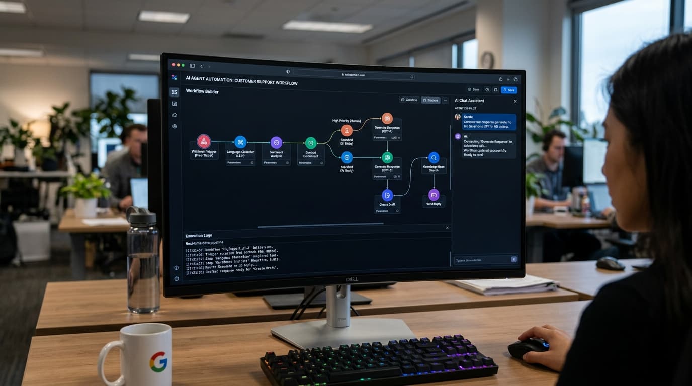 Intelligent AI agent orchestration and neural workflow automation network