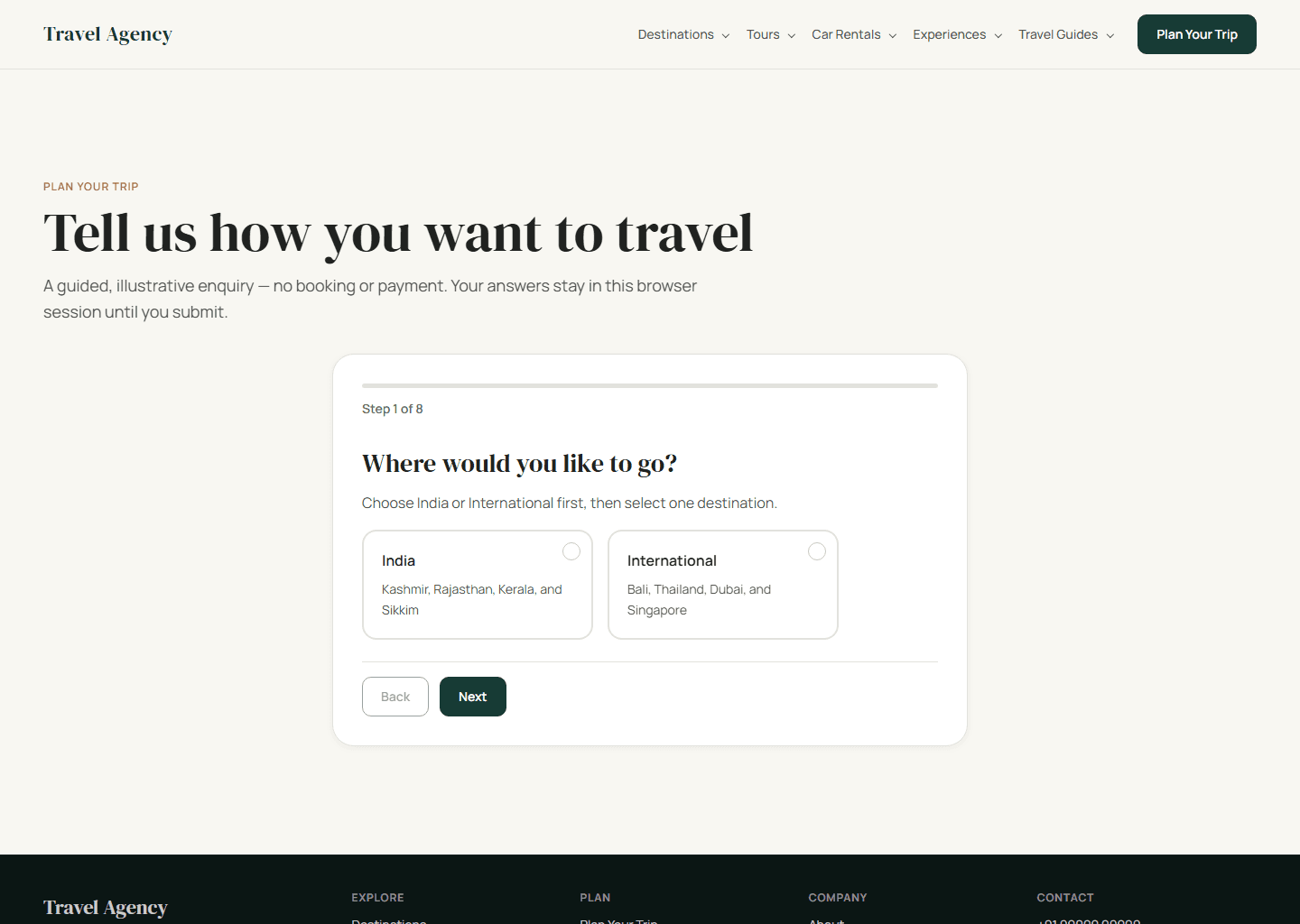 Travel Agency & Operations Platform interface preview 2