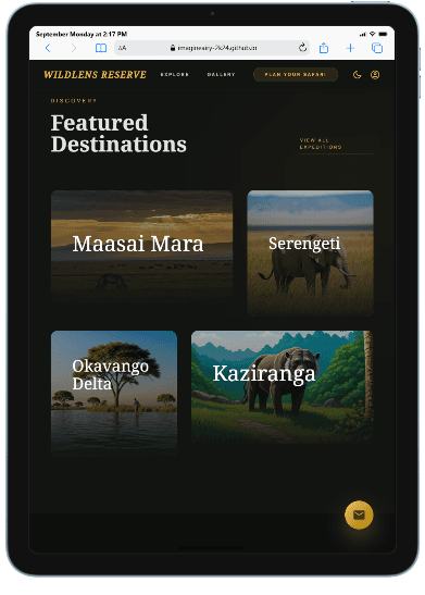 WildLife Safari interface preview 1